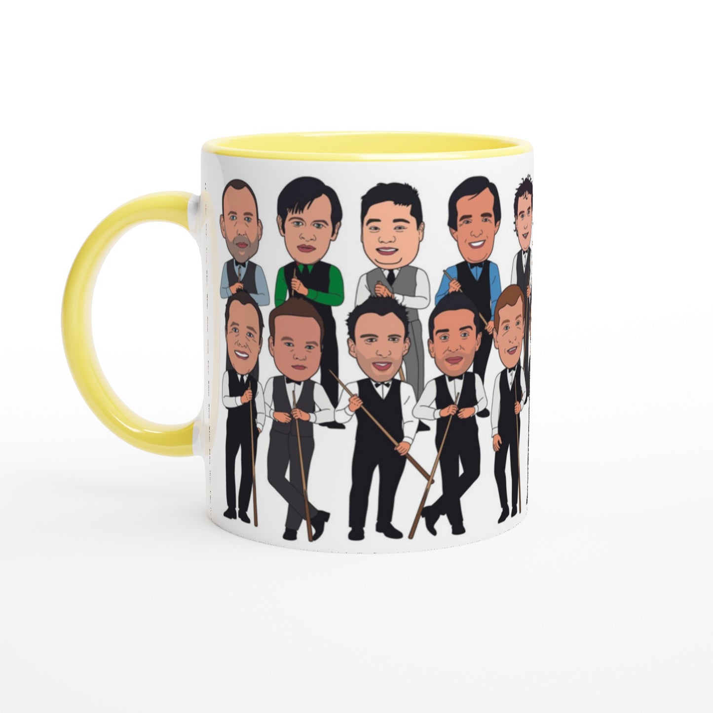 Snooker Top 20 Legends Mug - Fun Caricature Mug
