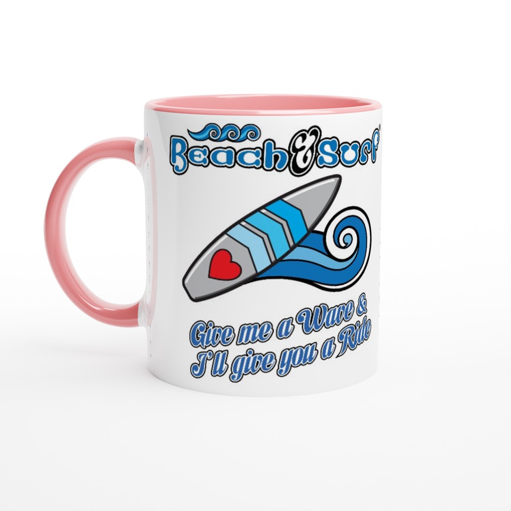 Give me a wave Fun Surfers Mug - BEACH & SURF Leisure Gear
