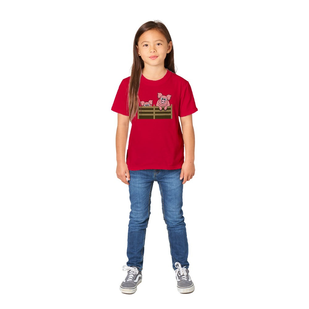 Childrens' Happy Pigs T-Shirt from the Farm Yard Collection