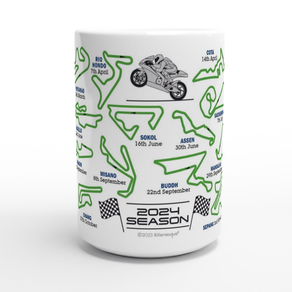 MotoGP 2024 Fixtures XL Mugs - 15oz - 2024 Season Fixture Mugs - All MotoGP Races