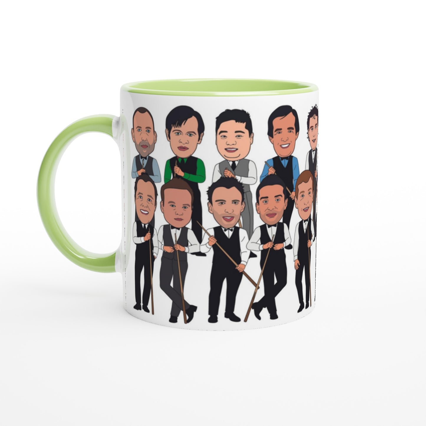 Snooker Top 20 Legends Mug - Fun Caricature Mug