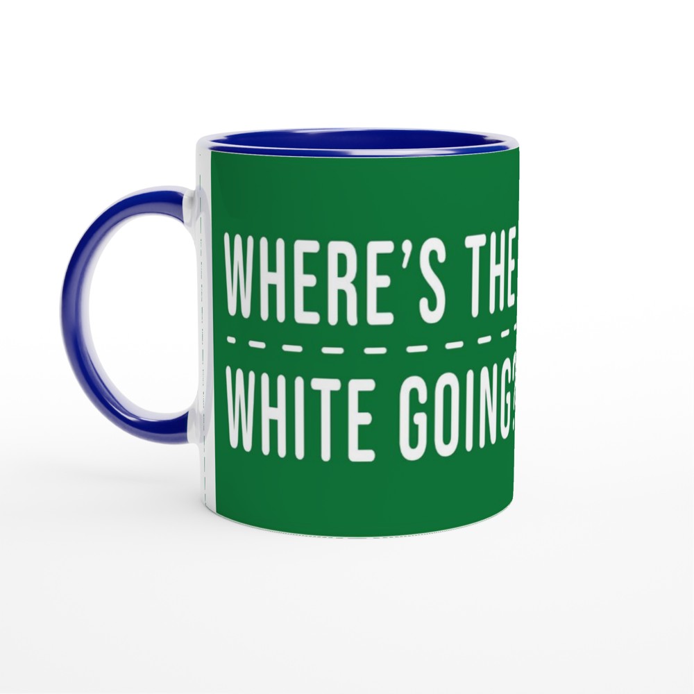 Snooker Mug - Where's The White Going? - fun Mug