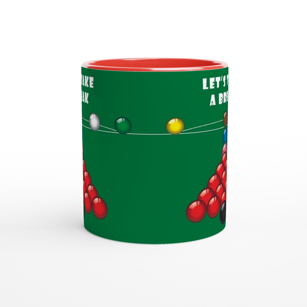 Snooker Let's Take a Break fun sports mug