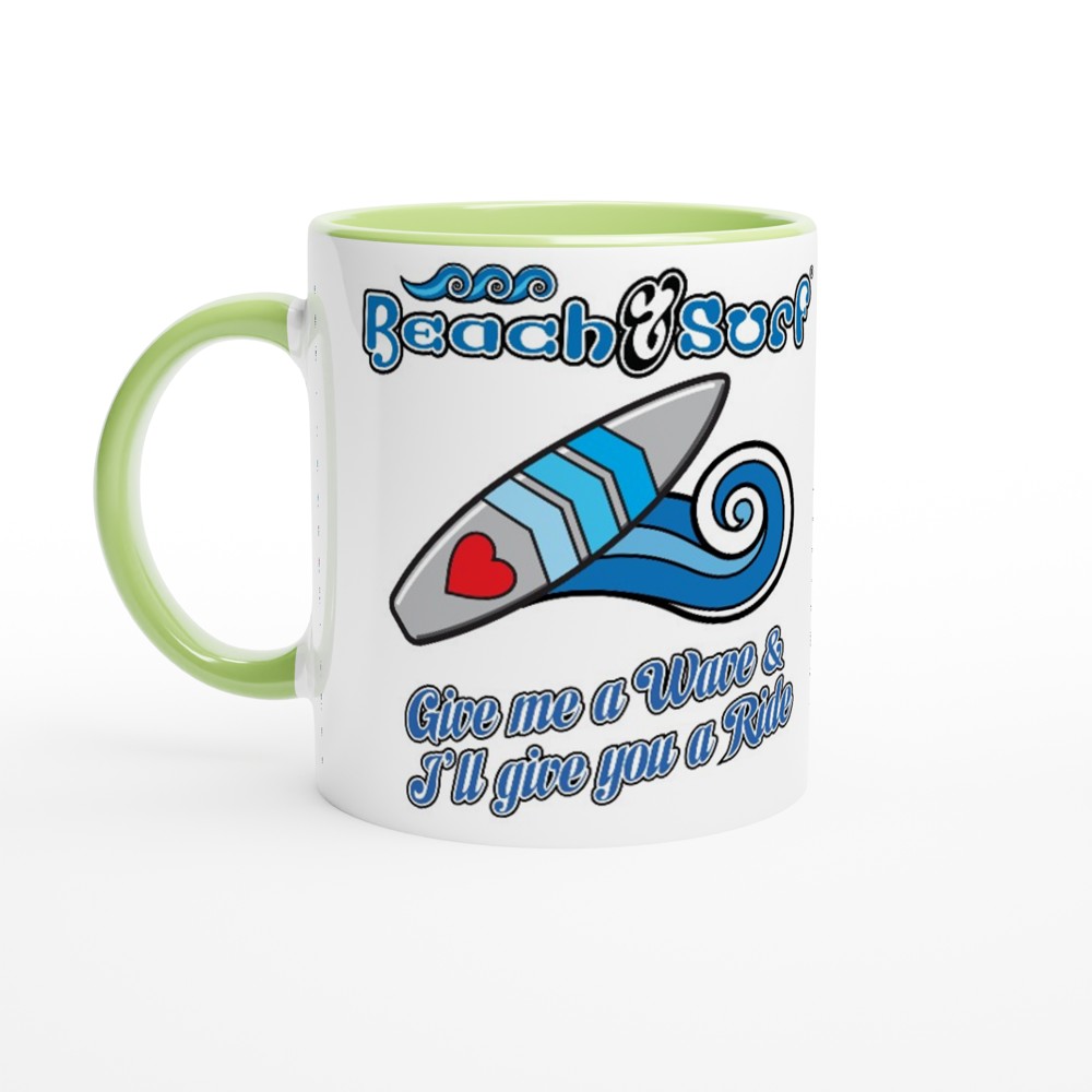 Give me a wave Fun Surfers Mug - BEACH & SURF Leisure Gear