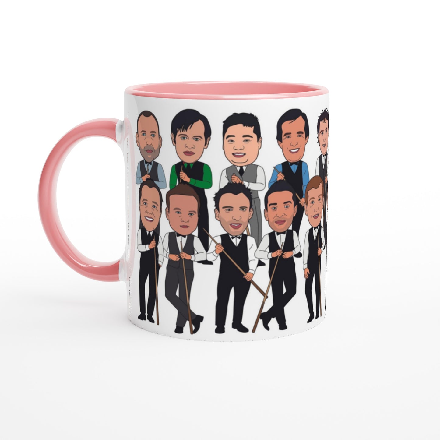 Snooker Top 20 Legends Mug - Fun Caricature Mug