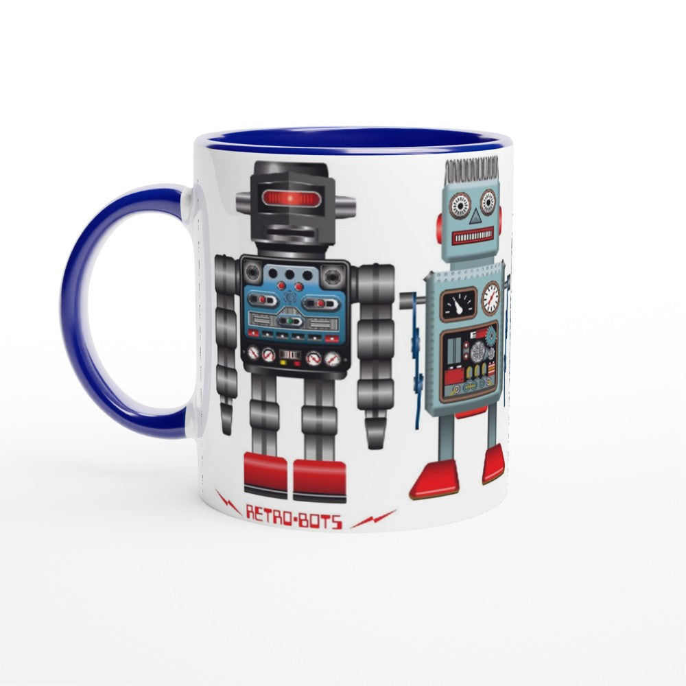 Retro Robots Mug
