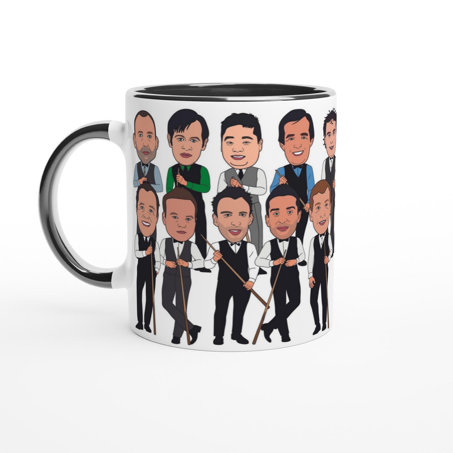 Snooker Top 20 Legends Mug - Fun Caricature Mug