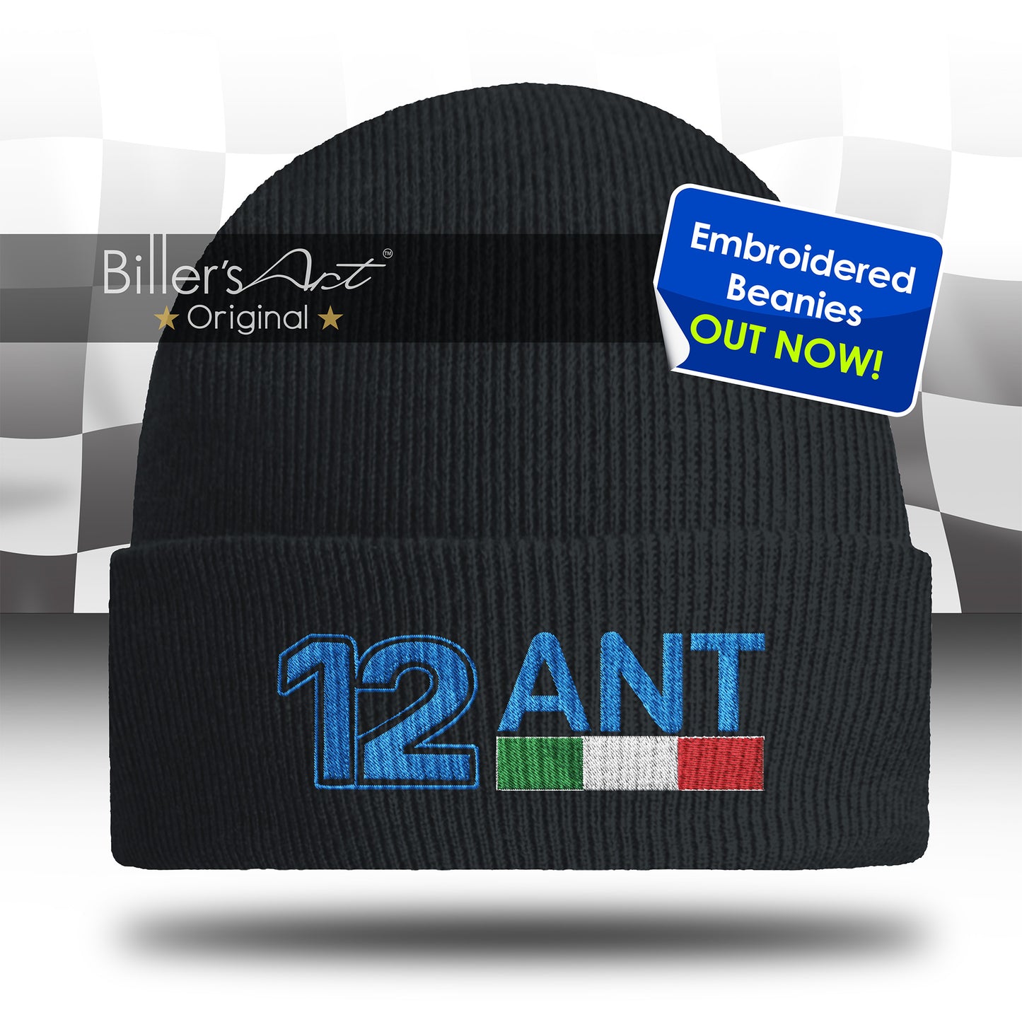 Andrea Kimi Antonelli Embroidered F1 Beanie