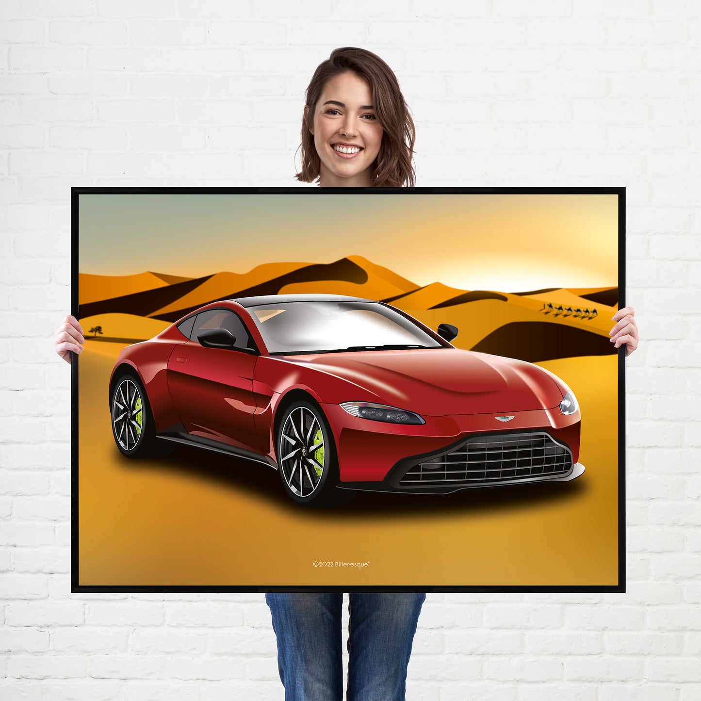 Supercar Aston Martin Vantage Print - fast sports cars Poster