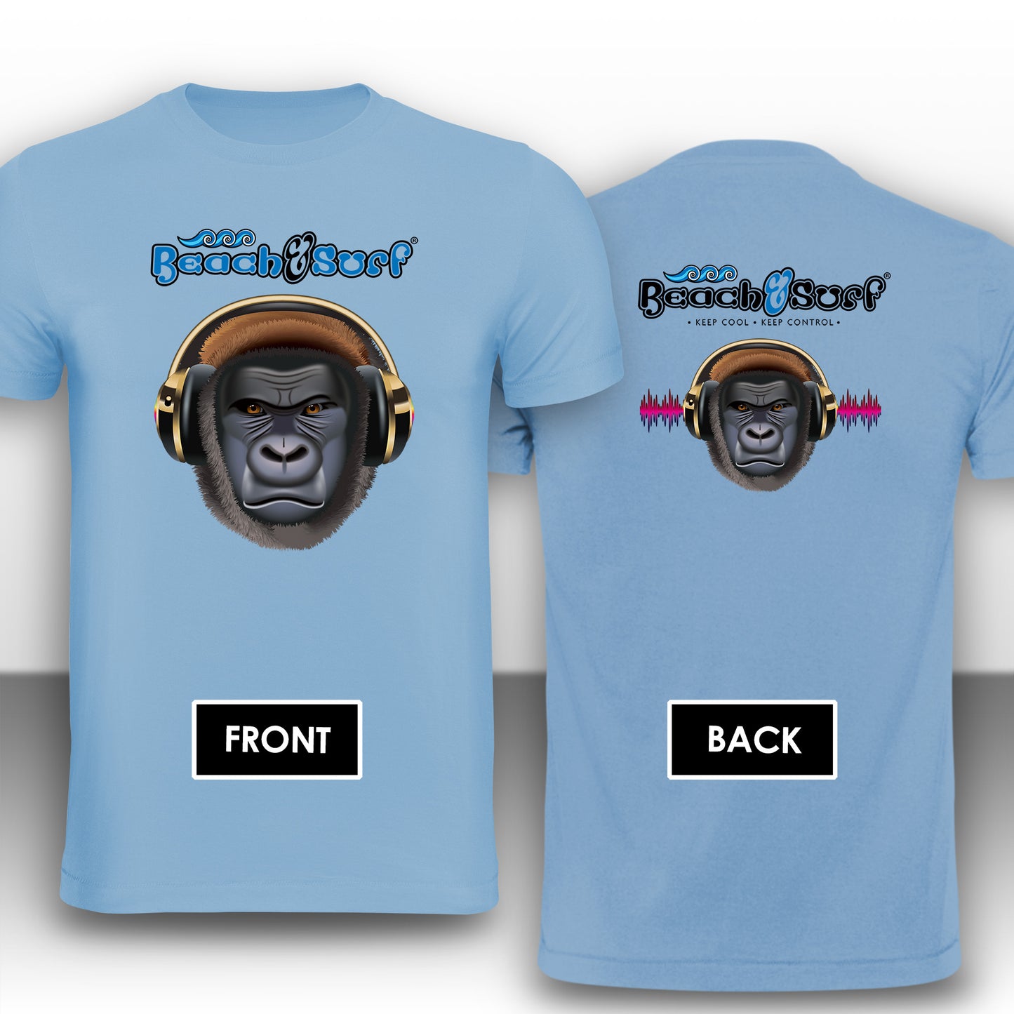 Gorilla Music Animal T-Shirt - Beach & Sure Leisure Wear