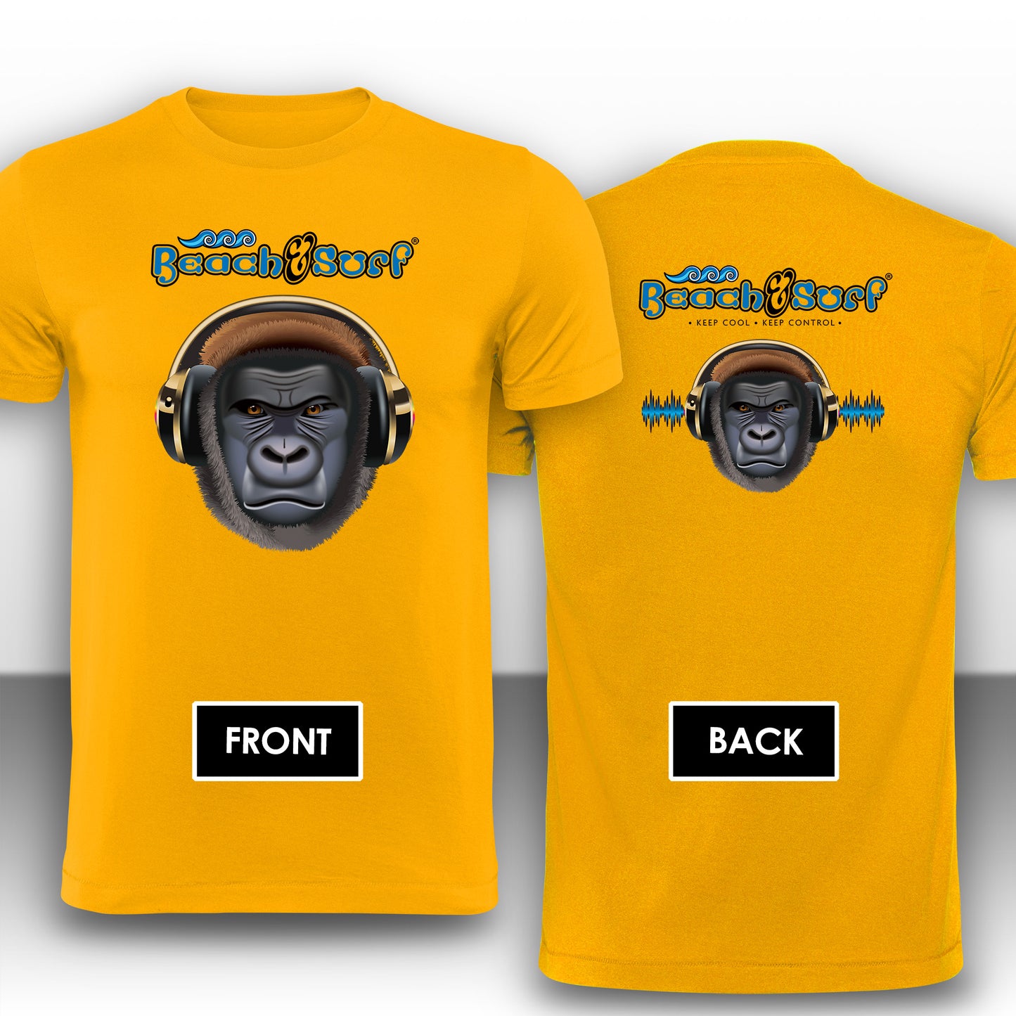 Gorilla Music Animal T-Shirt - Beach & Sure Leisure Wear