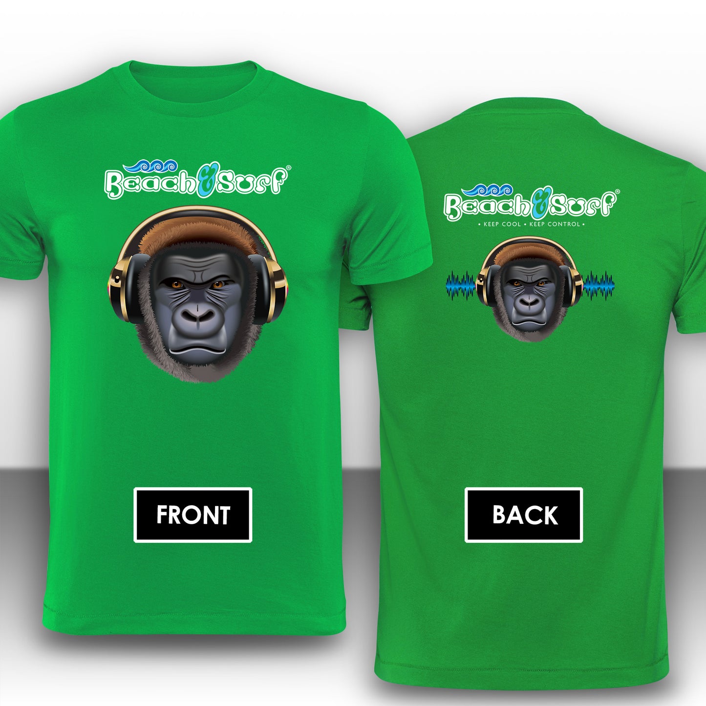 Gorilla Music Animal T-Shirt - Beach & Sure Leisure Wear