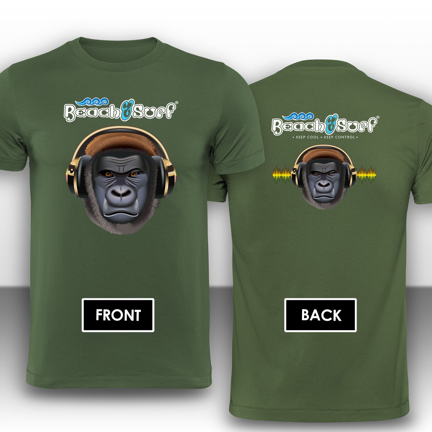 Gorilla Music Animal T-Shirt - Beach & Sure Leisure Wear