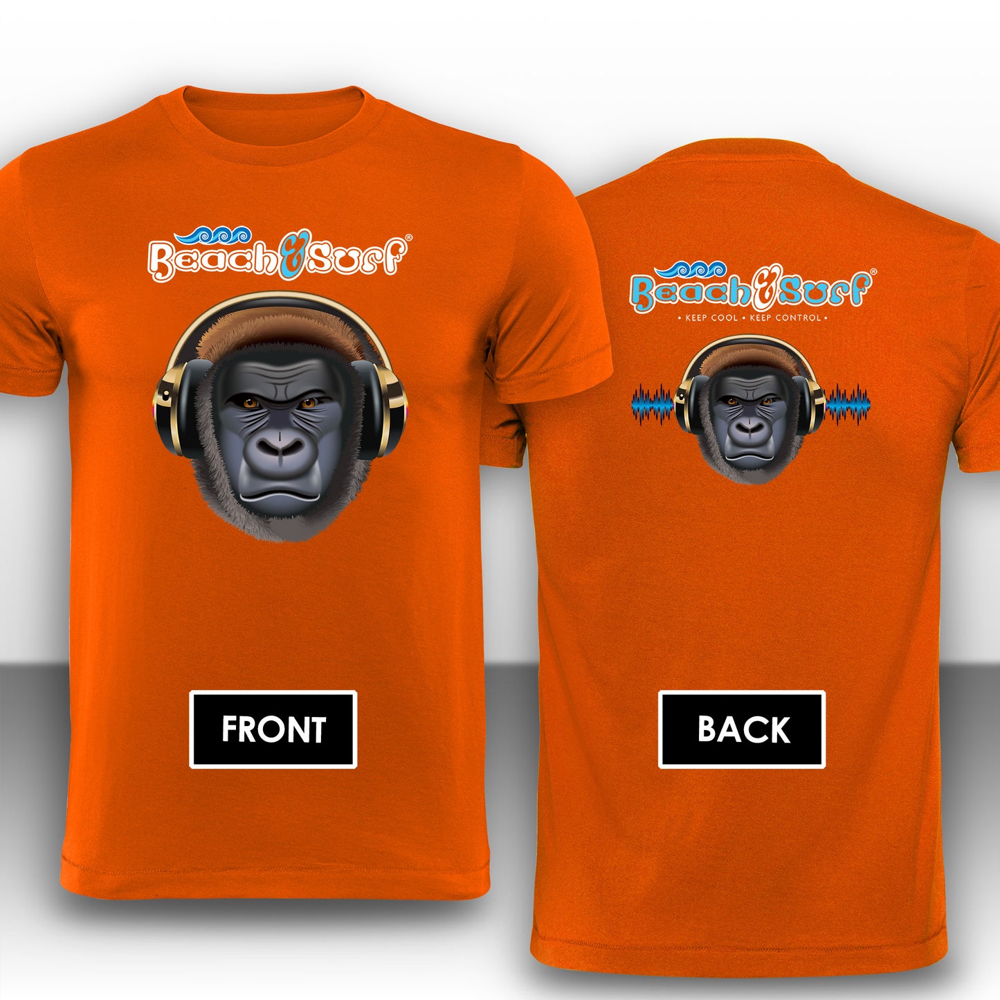 Gorilla Music Animal T-Shirt - Beach & Sure Leisure Wear