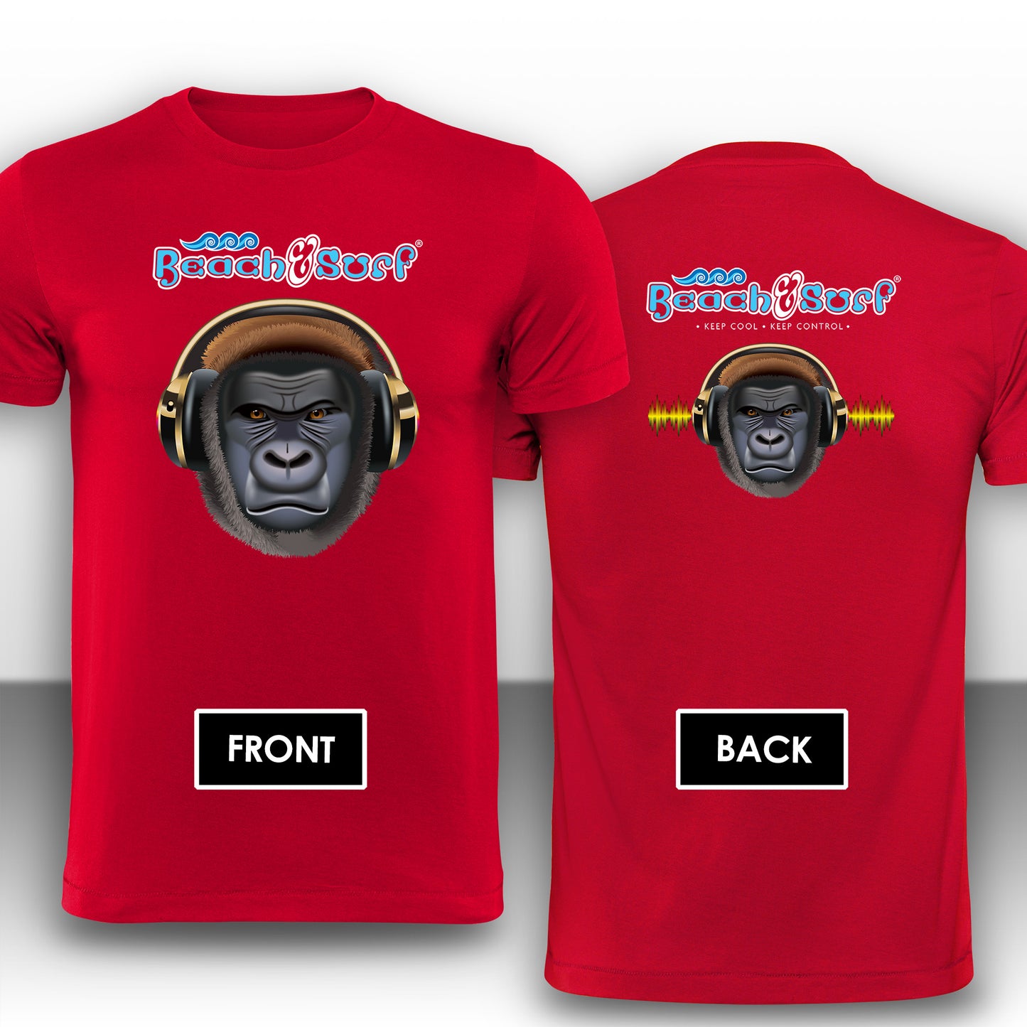 Gorilla Music Animal T-Shirt - Beach & Sure Leisure Wear