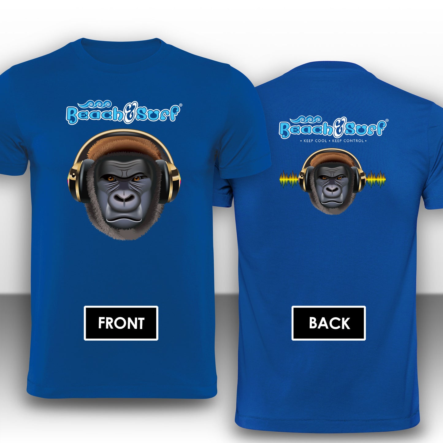 Gorilla Music Animal T-Shirt - Beach & Sure Leisure Wear
