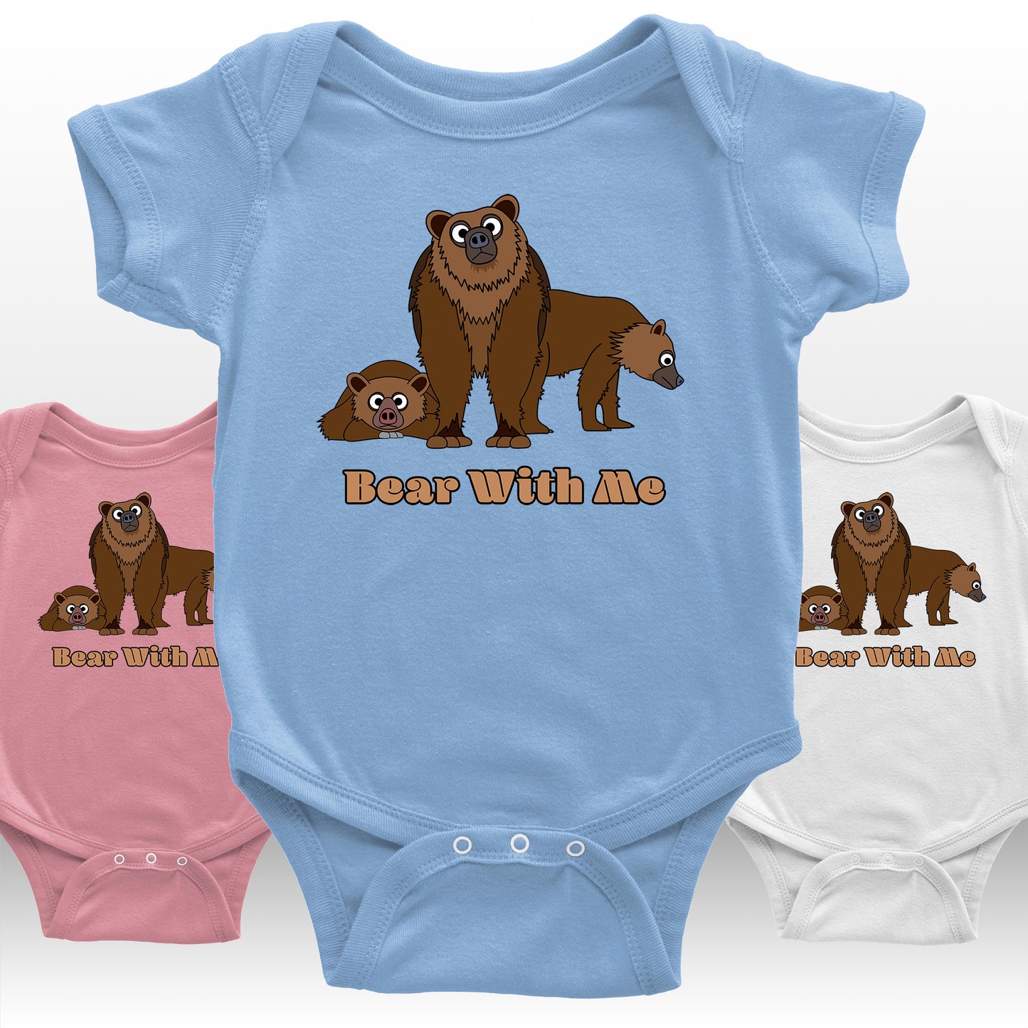Babies Grizzly Brown Bears Bodysuit