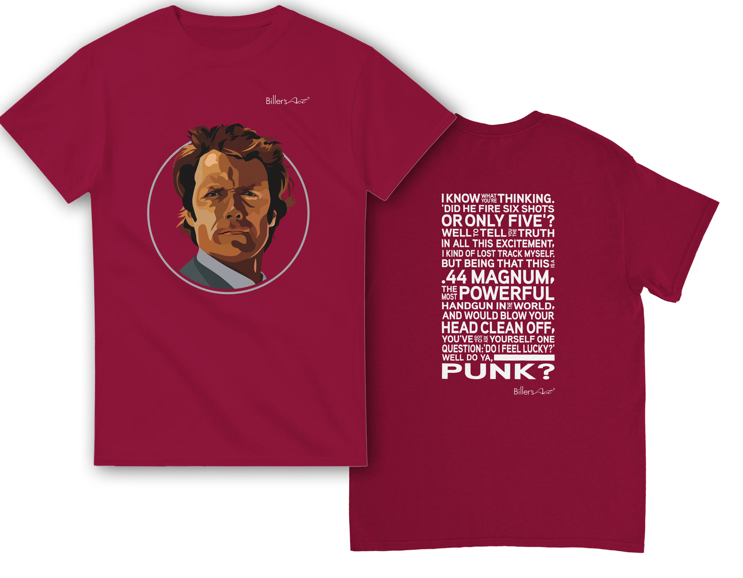 Dirty Harry Movie T Shirt - Harry Callahan Quote - T Shirt Film