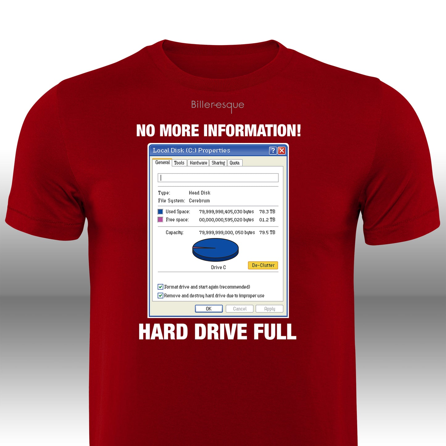Vintage Computer Hard Drive Full T-Shirt