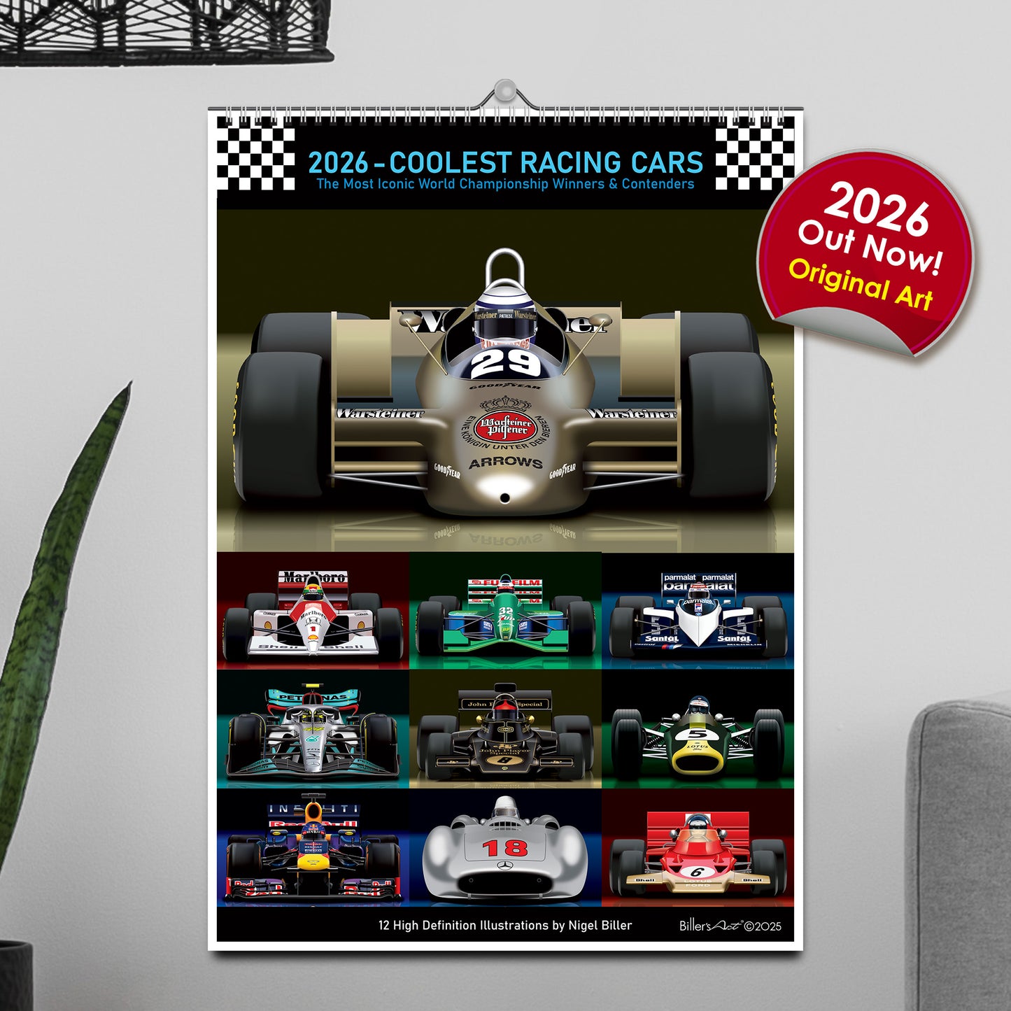 2026 Formula 1 Coolest Cars Calendar