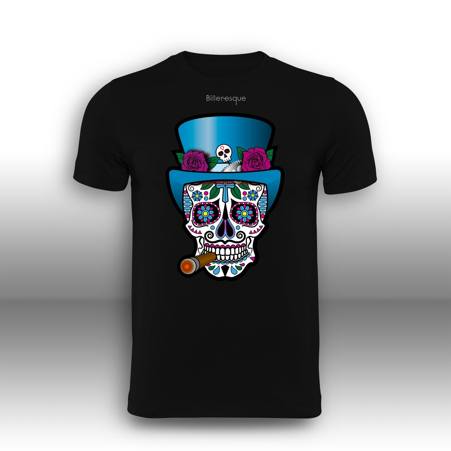 Day of the Dead FIRE Super Cool Sugar Skull T-Shirt