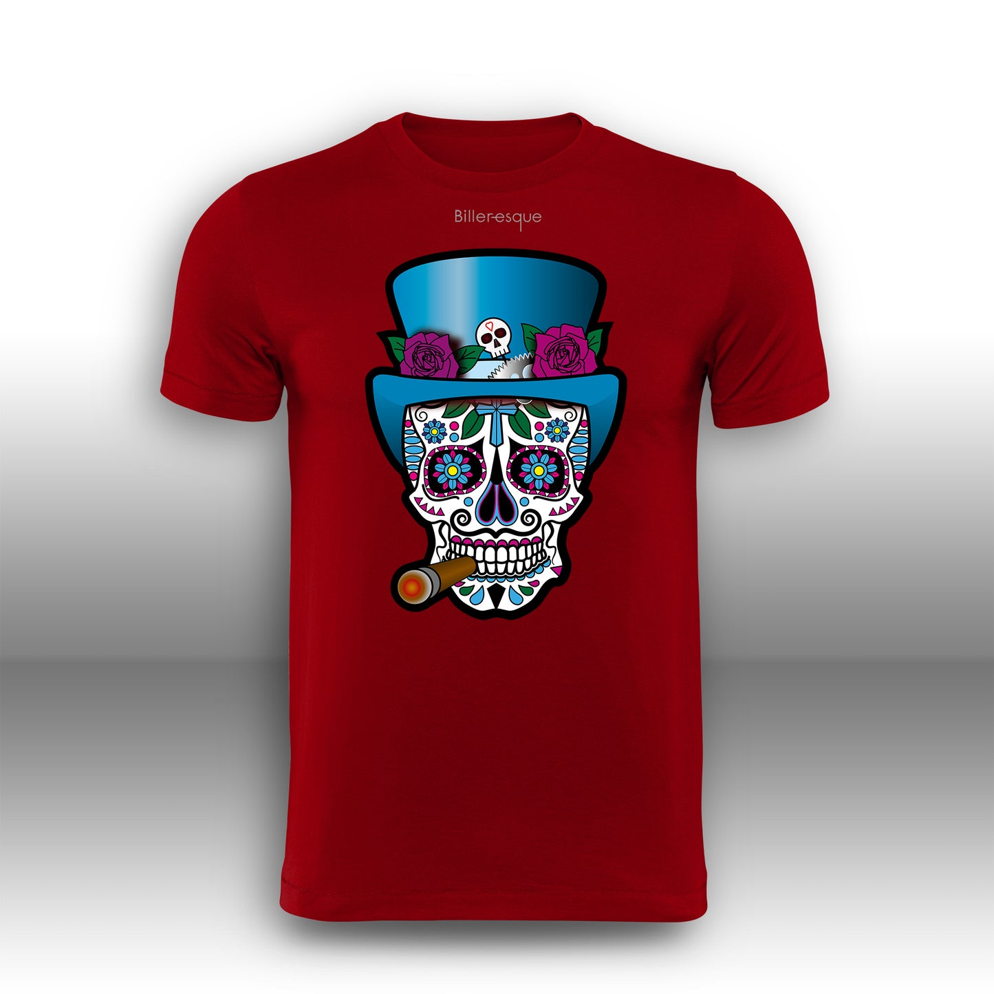 Day of the Dead FIRE Super Cool Sugar Skull T-Shirt