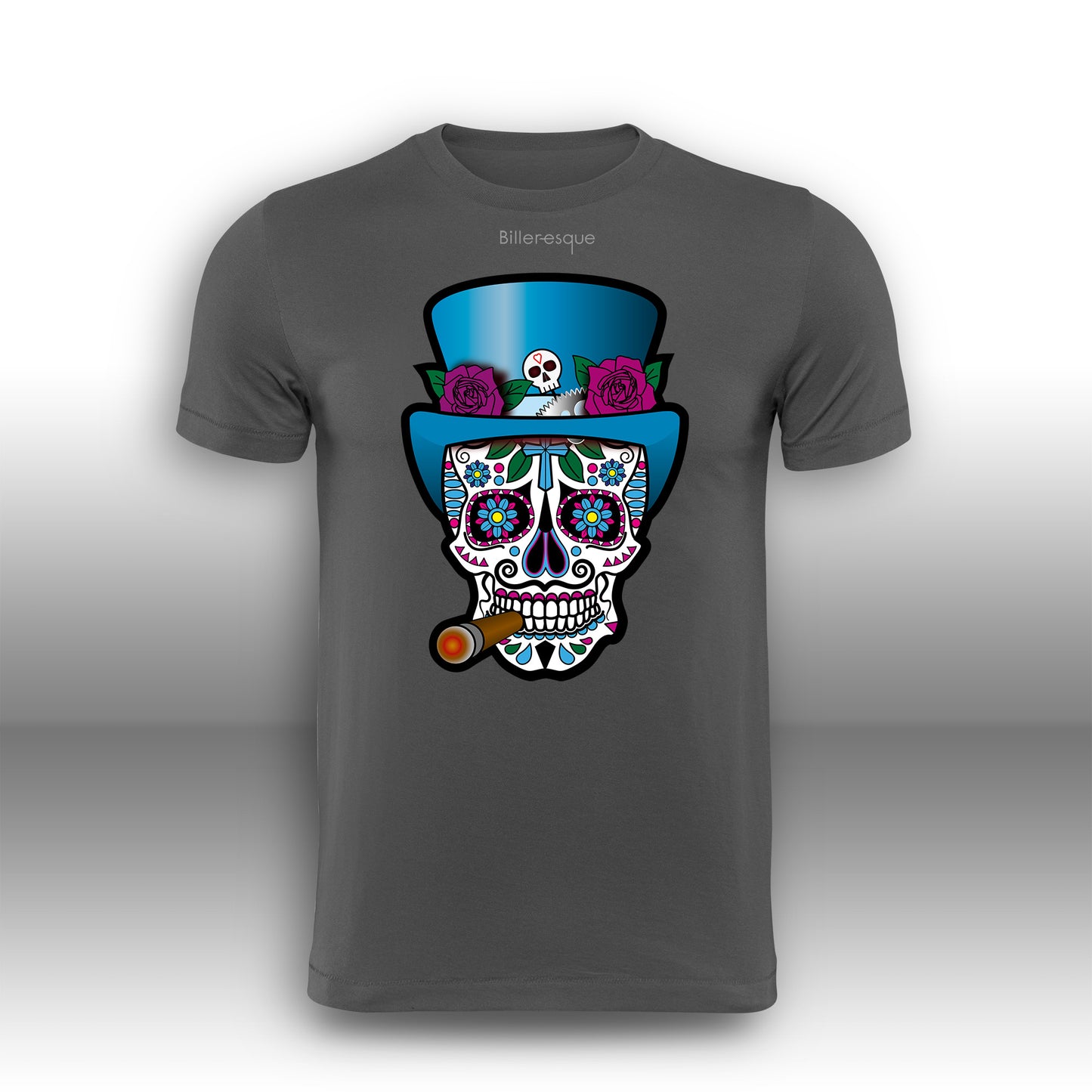 Day of the Dead FIRE Super Cool Sugar Skull T-Shirt