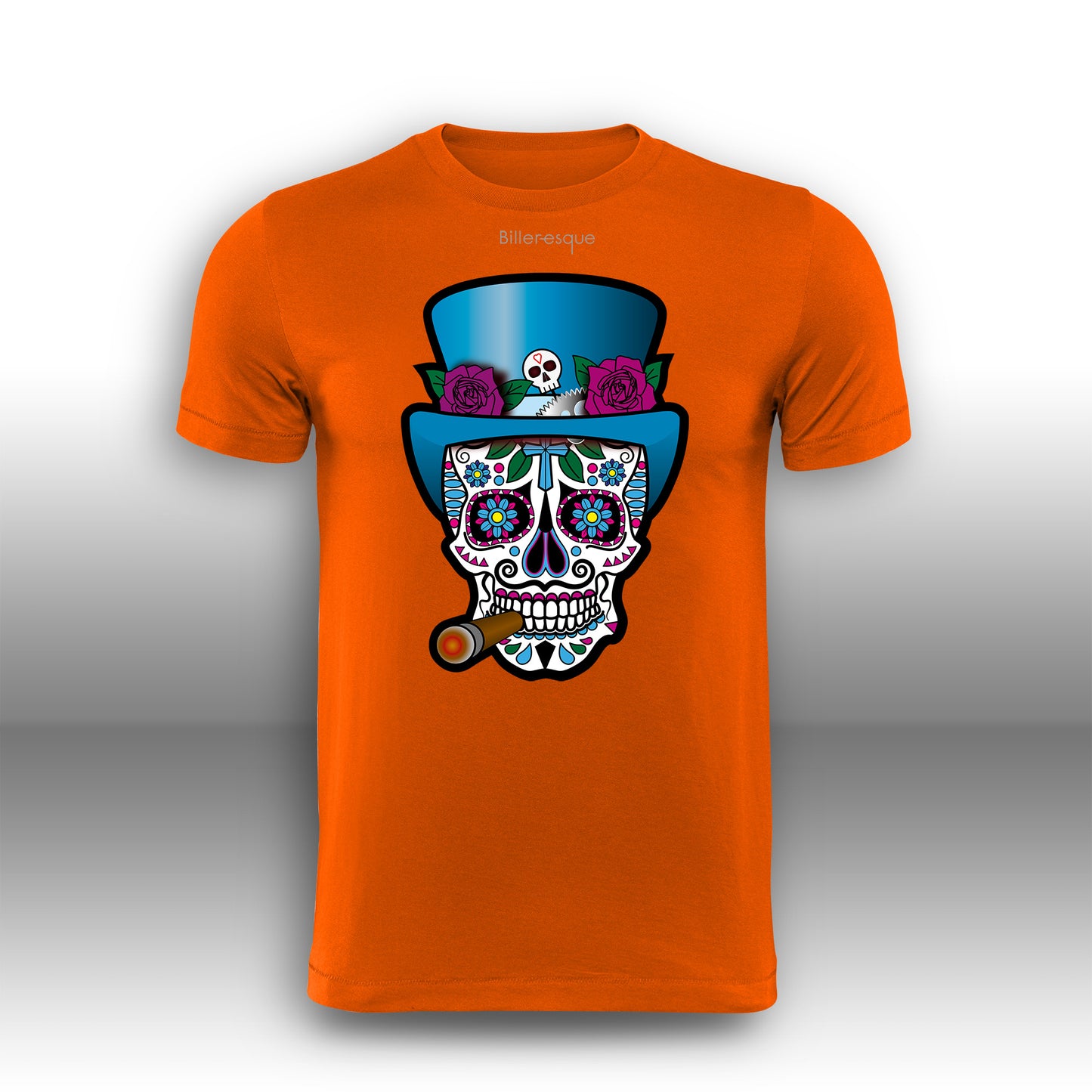 Day of the Dead FIRE Super Cool Sugar Skull T-Shirt