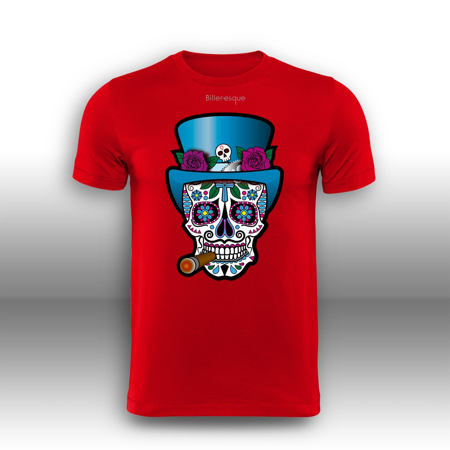 Day of the Dead FIRE Super Cool Sugar Skull T-Shirt