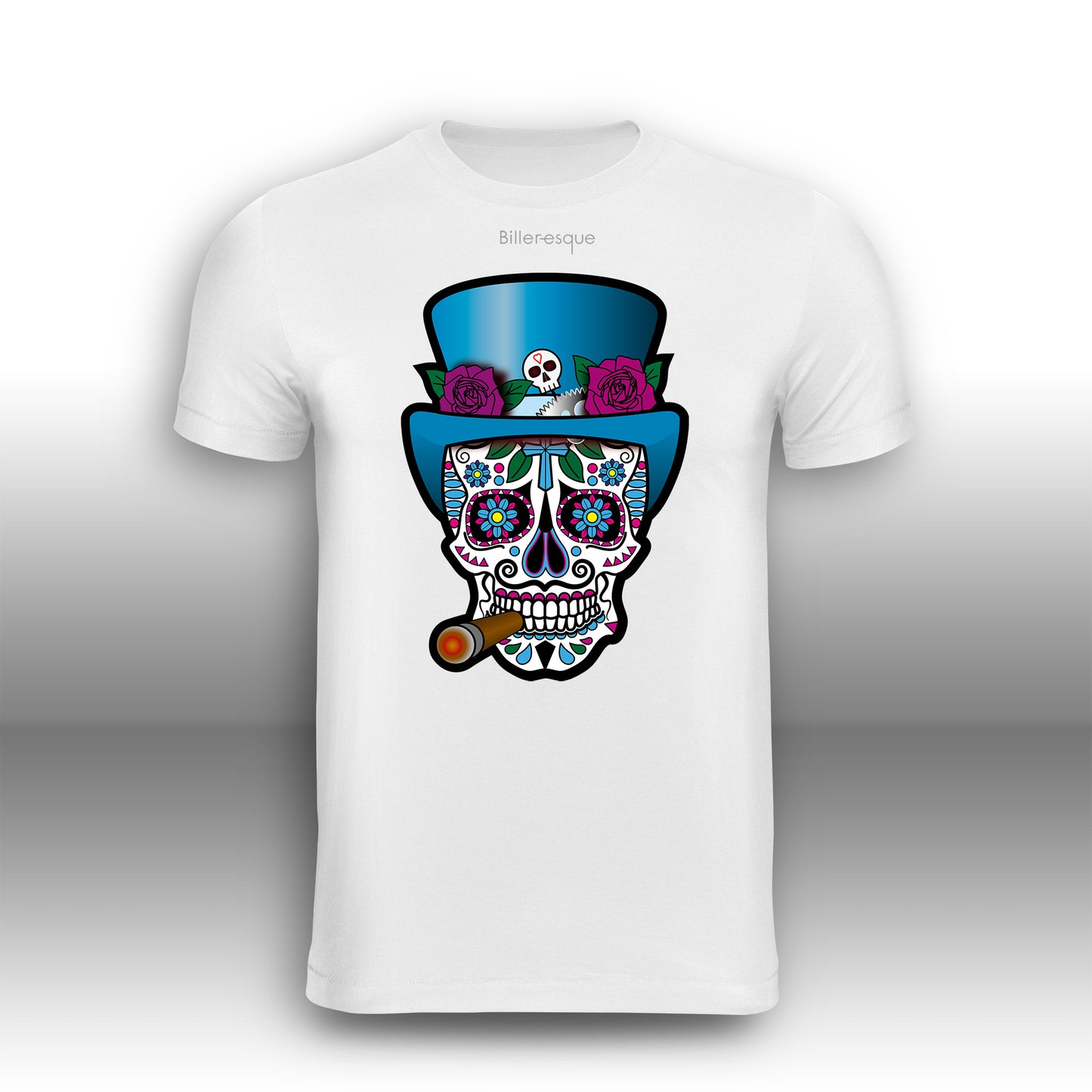 Day of the Dead FIRE Super Cool Sugar Skull T-Shirt