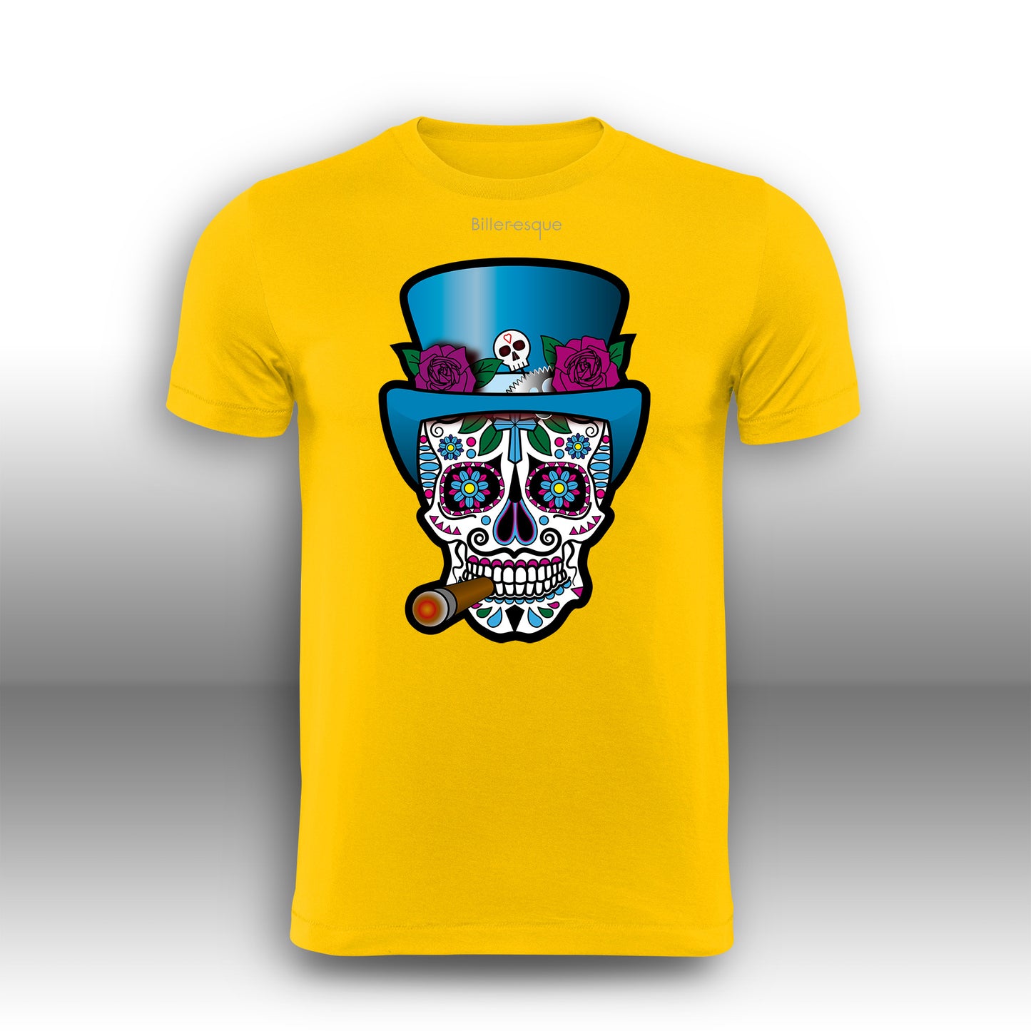 Day of the Dead FIRE Super Cool Sugar Skull T-Shirt