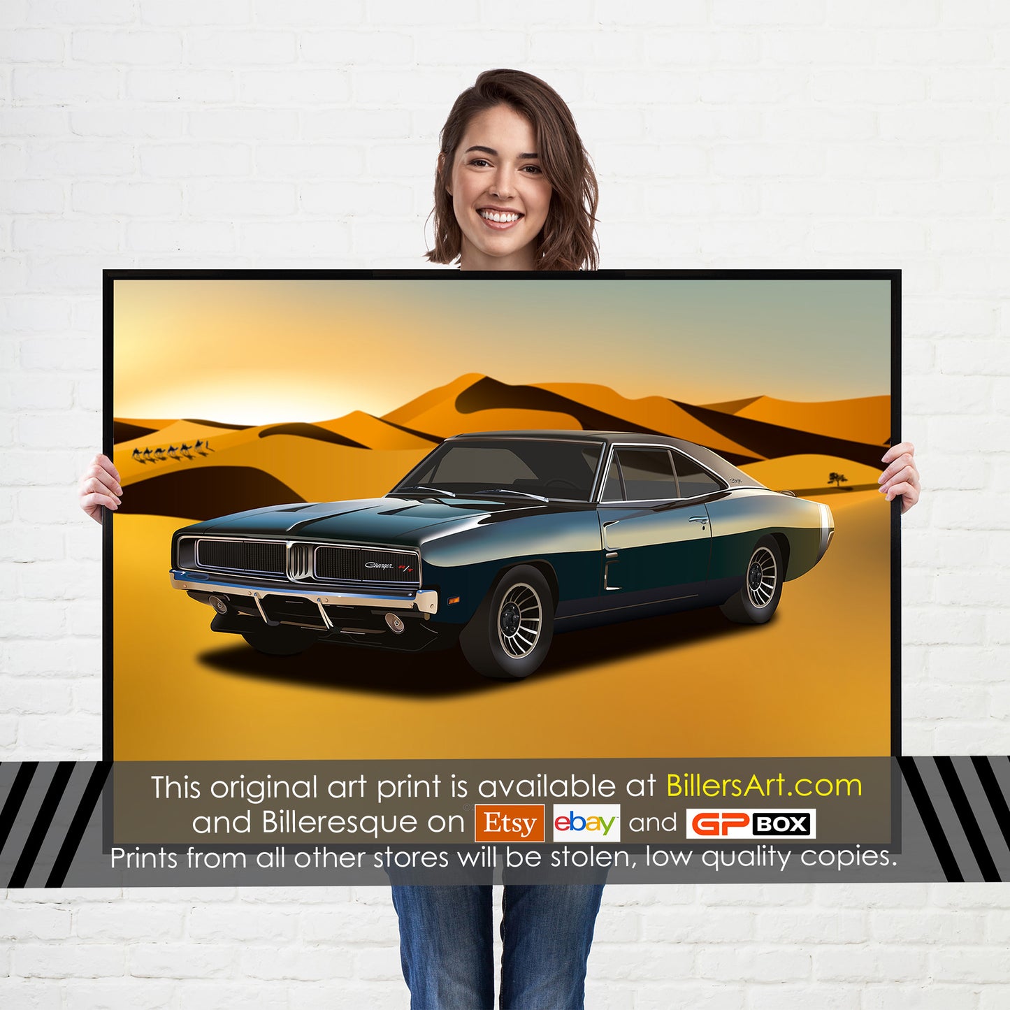 Dodge Charger American Muscle Car print - supercar poster