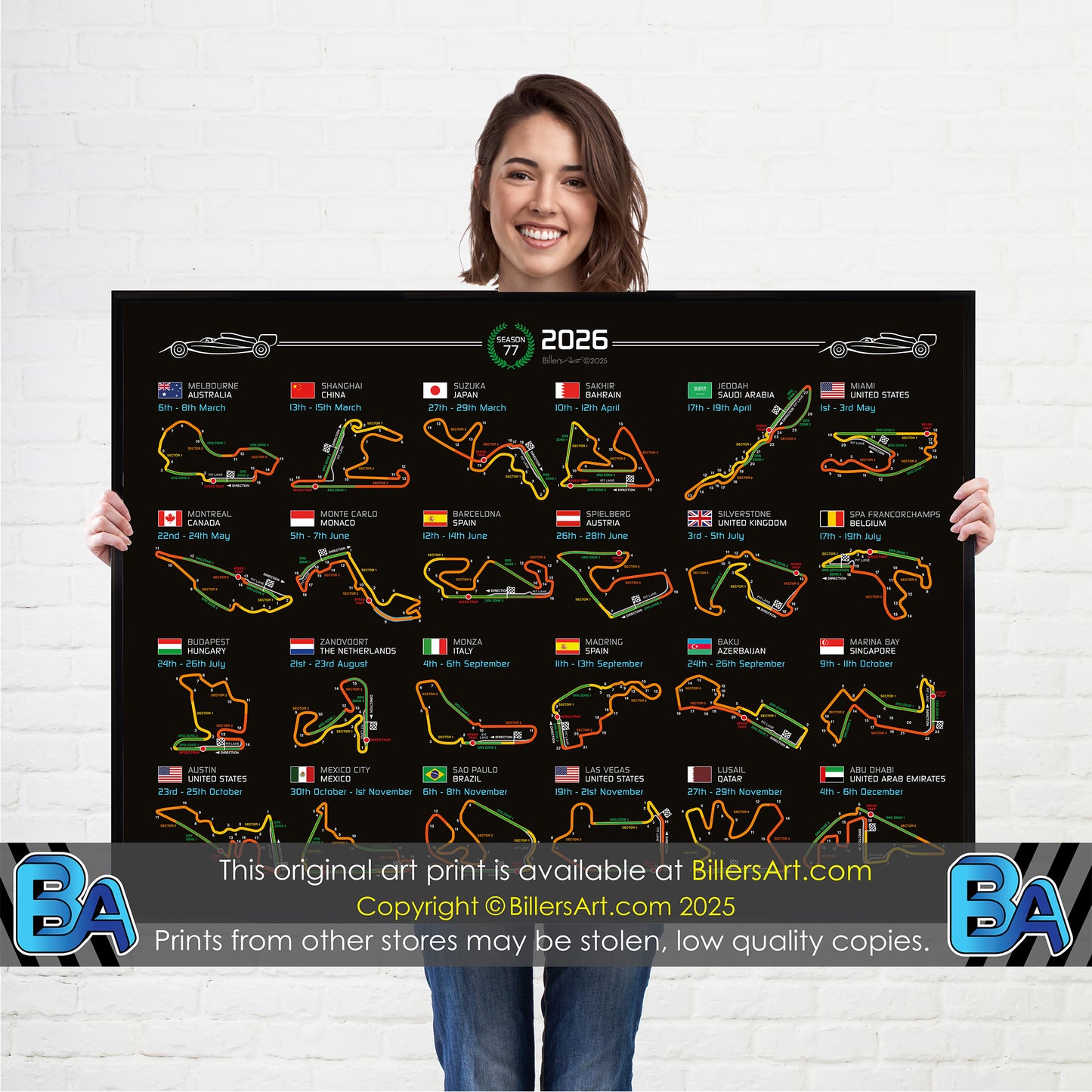 Formula 1 2026 Circuit Fixtures (Landscape)