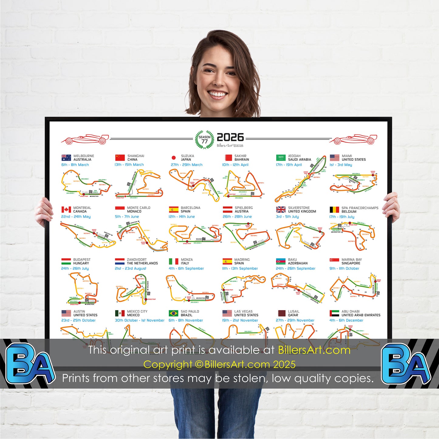 Formula 1 2026 Circuit Fixtures (Landscape)