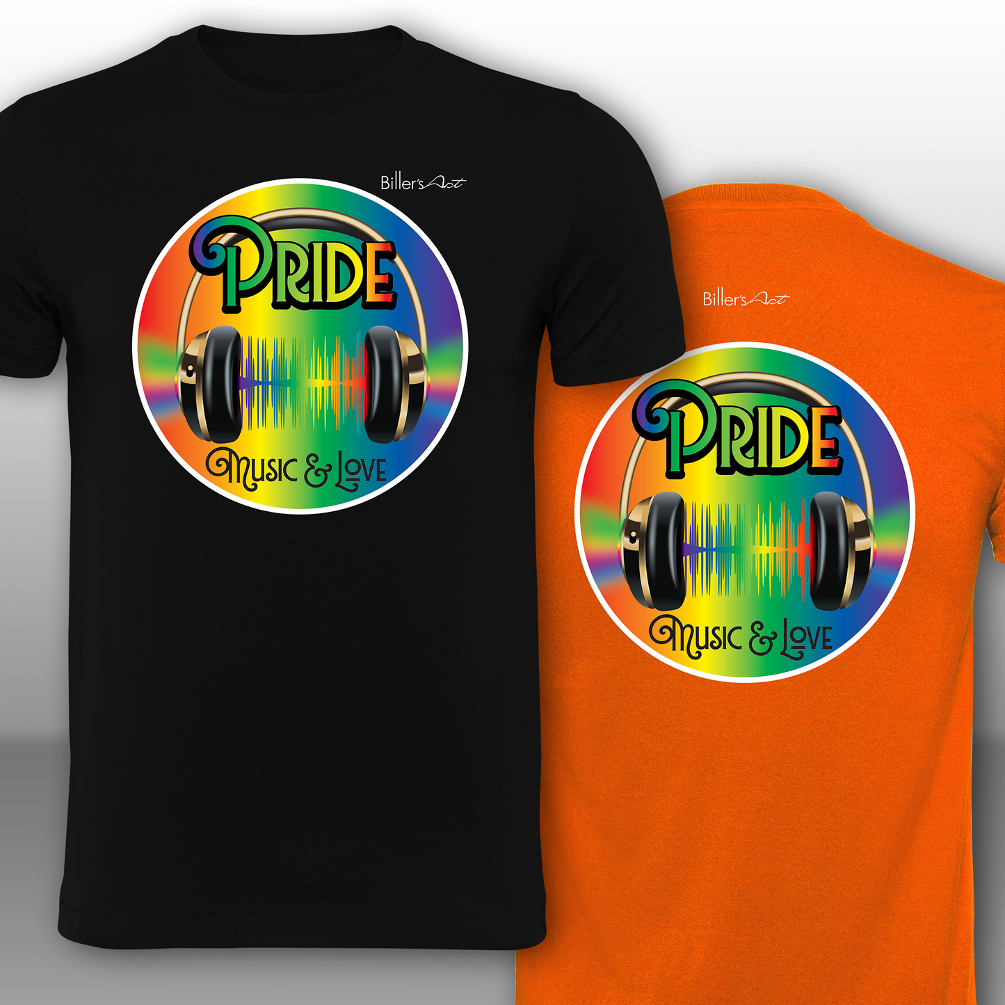 Pride - Music & Love Headphones T-Shirt
