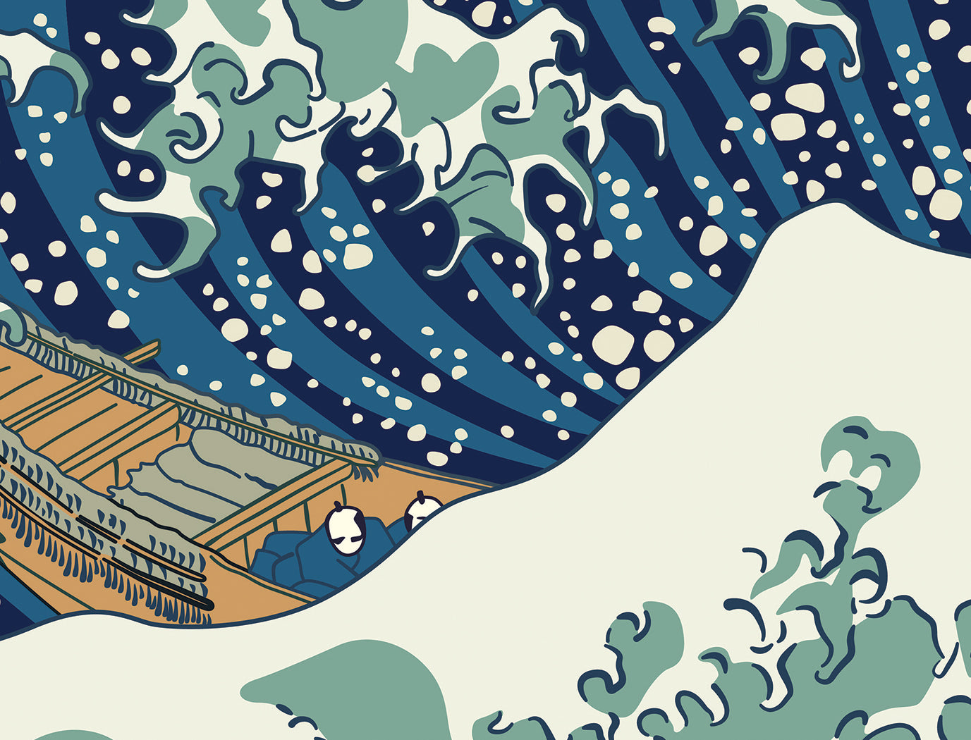 Hokusai Great Wave off Kanagawa Japanese ukiyo-e art Poster Print