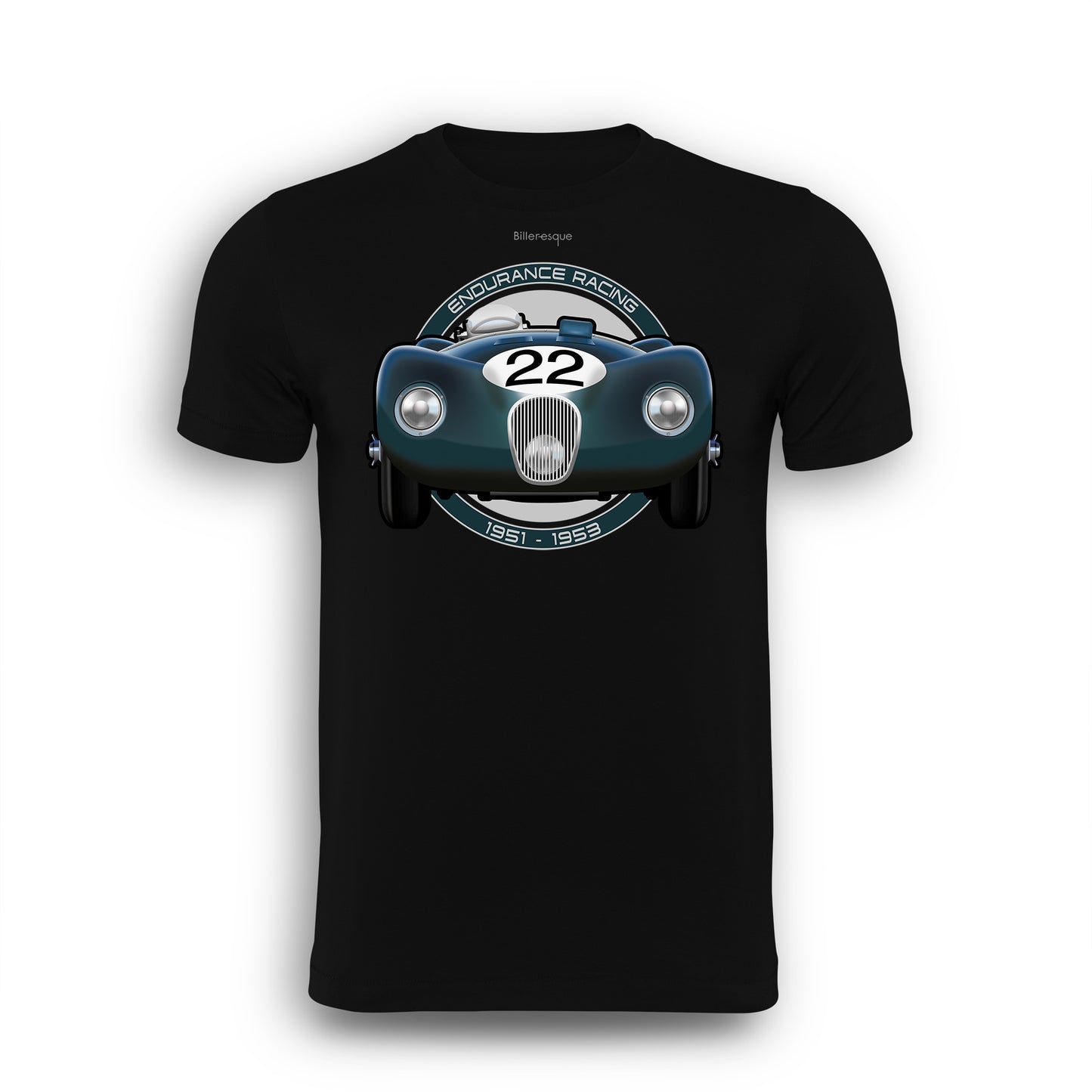 Endurance Racing Jaguar C-Type T-Shirt - Biller's Art