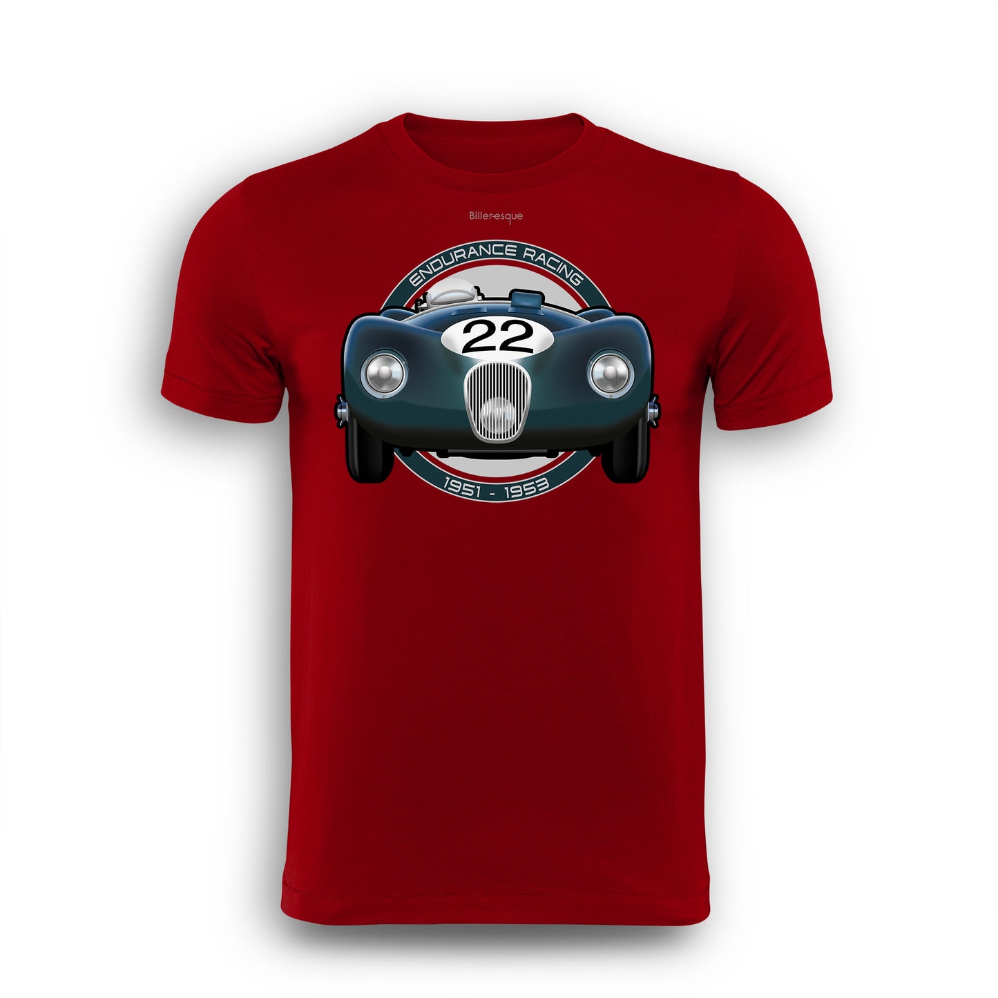Endurance Racing Jaguar C-Type T-Shirt - Biller's Art