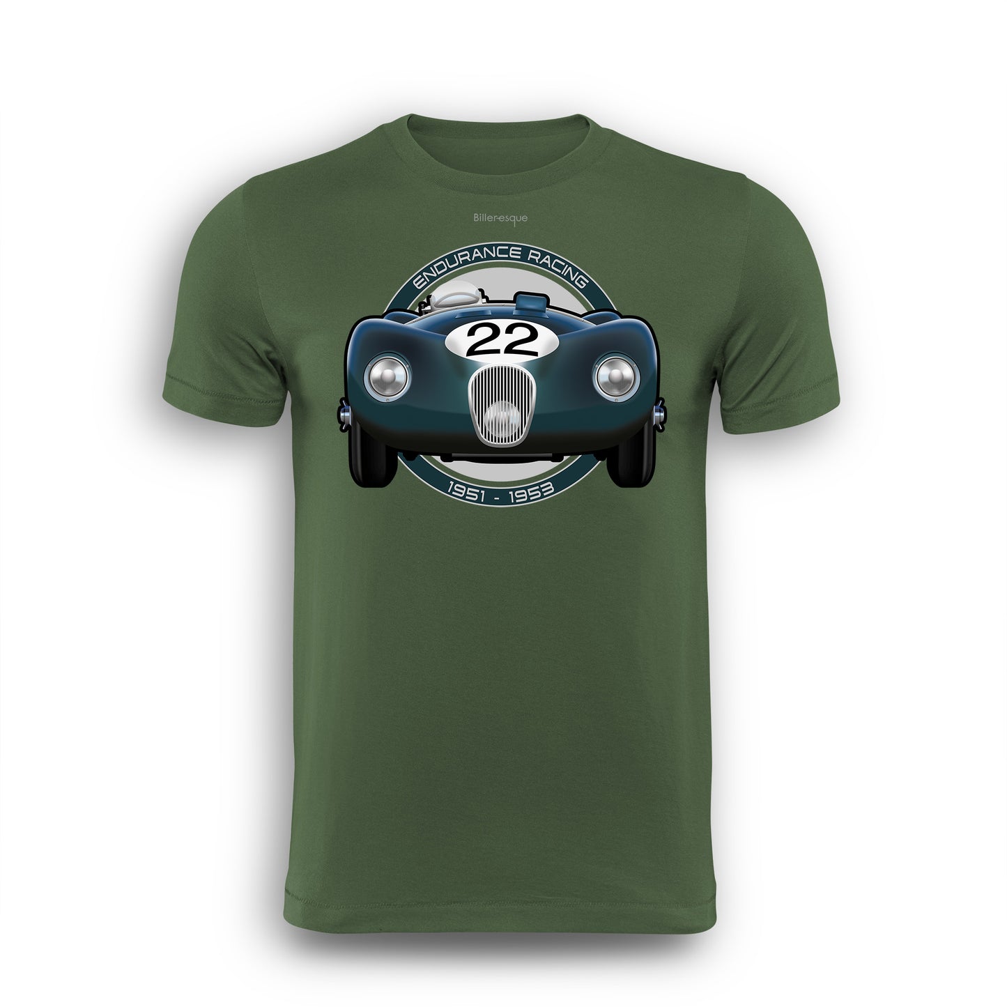 Endurance Racing Jaguar C-Type T-Shirt - Biller's Art
