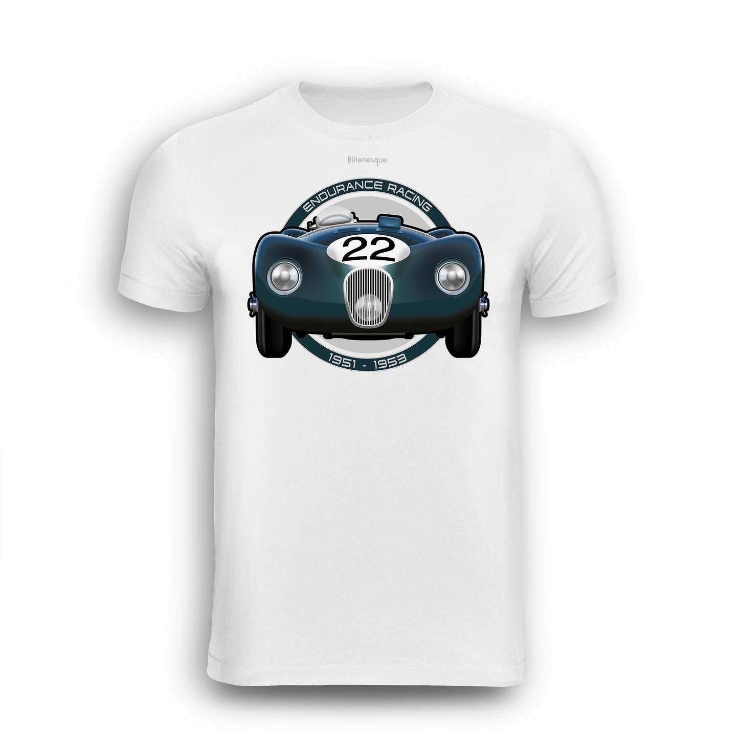 Endurance Racing Jaguar C-Type T-Shirt - Biller's Art