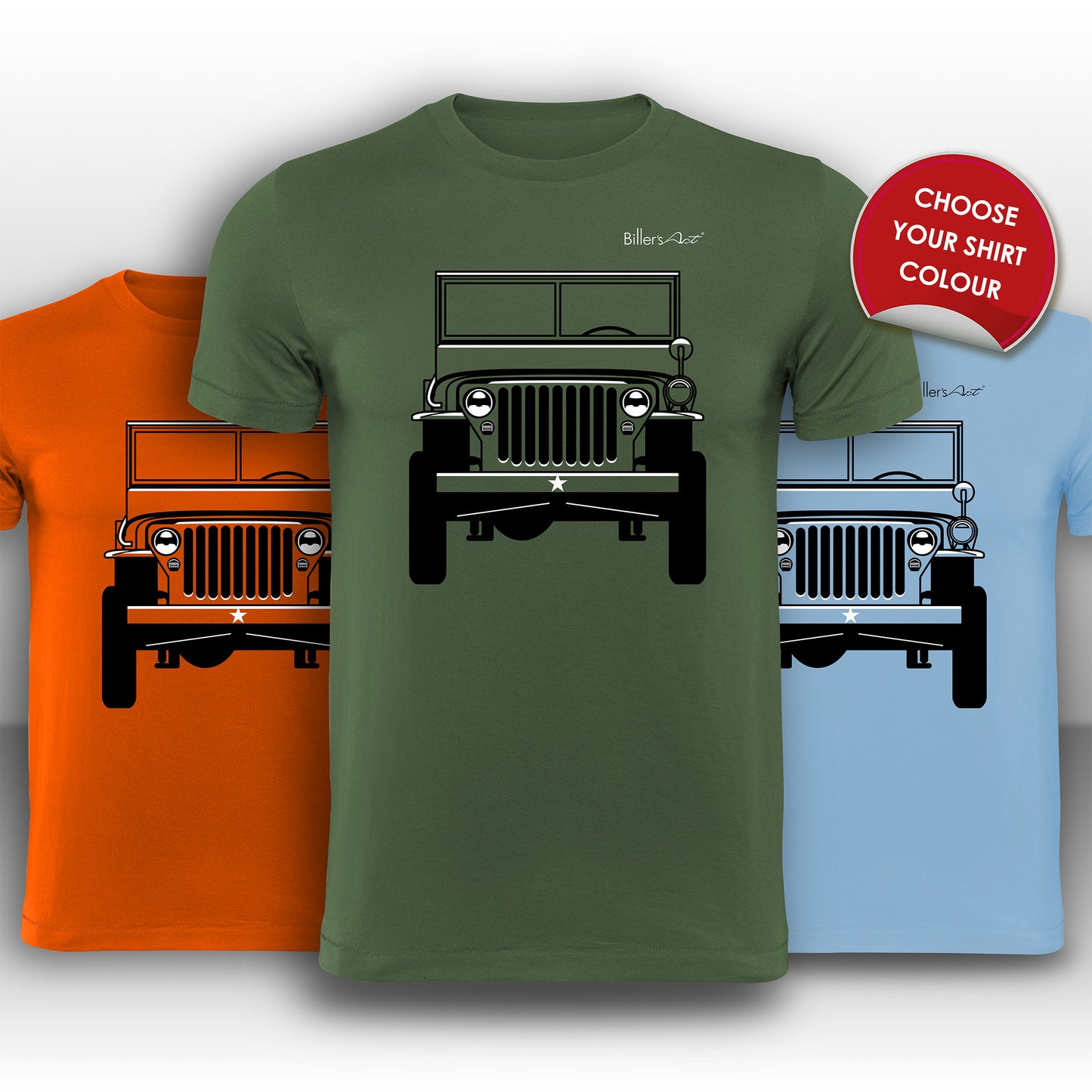 Willys Jeep MB Front View Super Cool T-Shirt