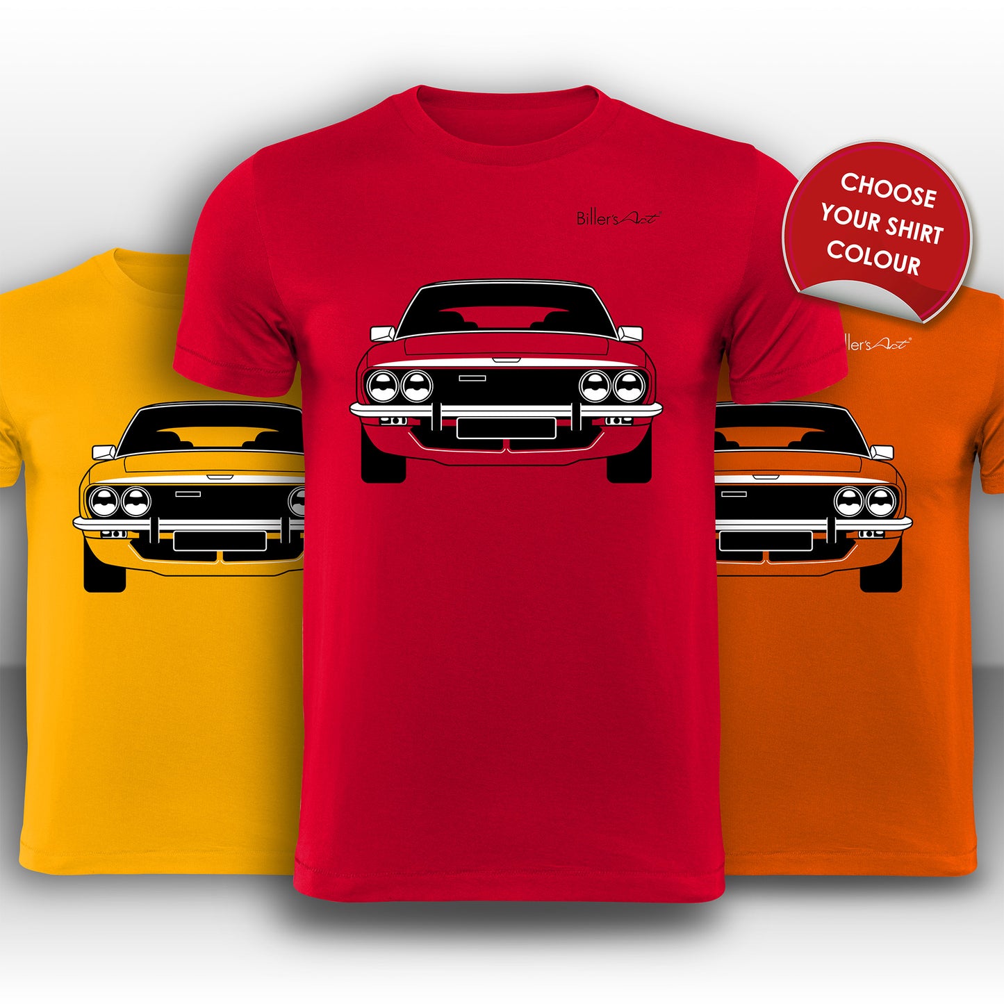 Jensen Interceptor Front View High Quality T-Shirt