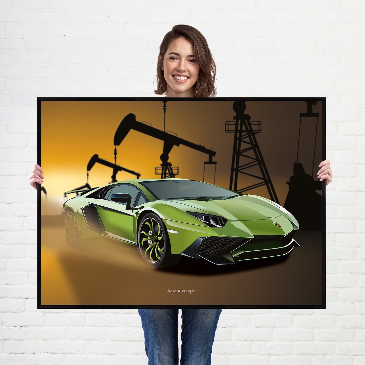Lamborghini Aventador Supercar Poster - fast sports cars print