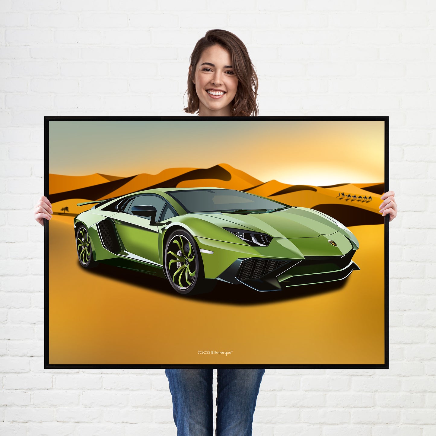 Lamborghini Aventador Supercar Poster - fast sports cars print