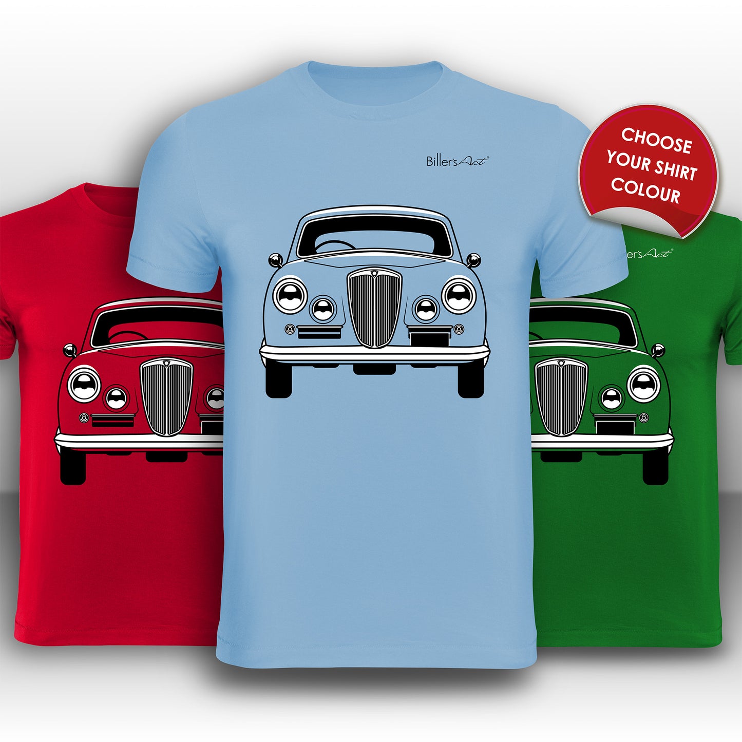 Lancia Aurelia 1953 Front View High Quality T-Shirt