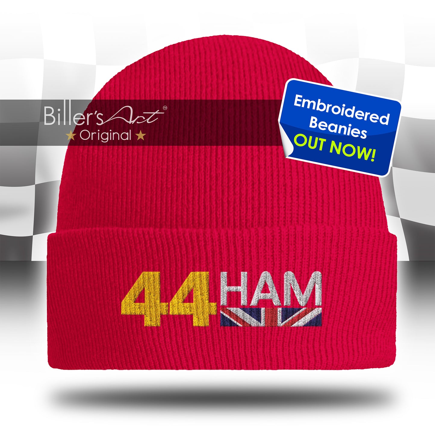 Lewis Hamilton Embroidered F1 Beanie