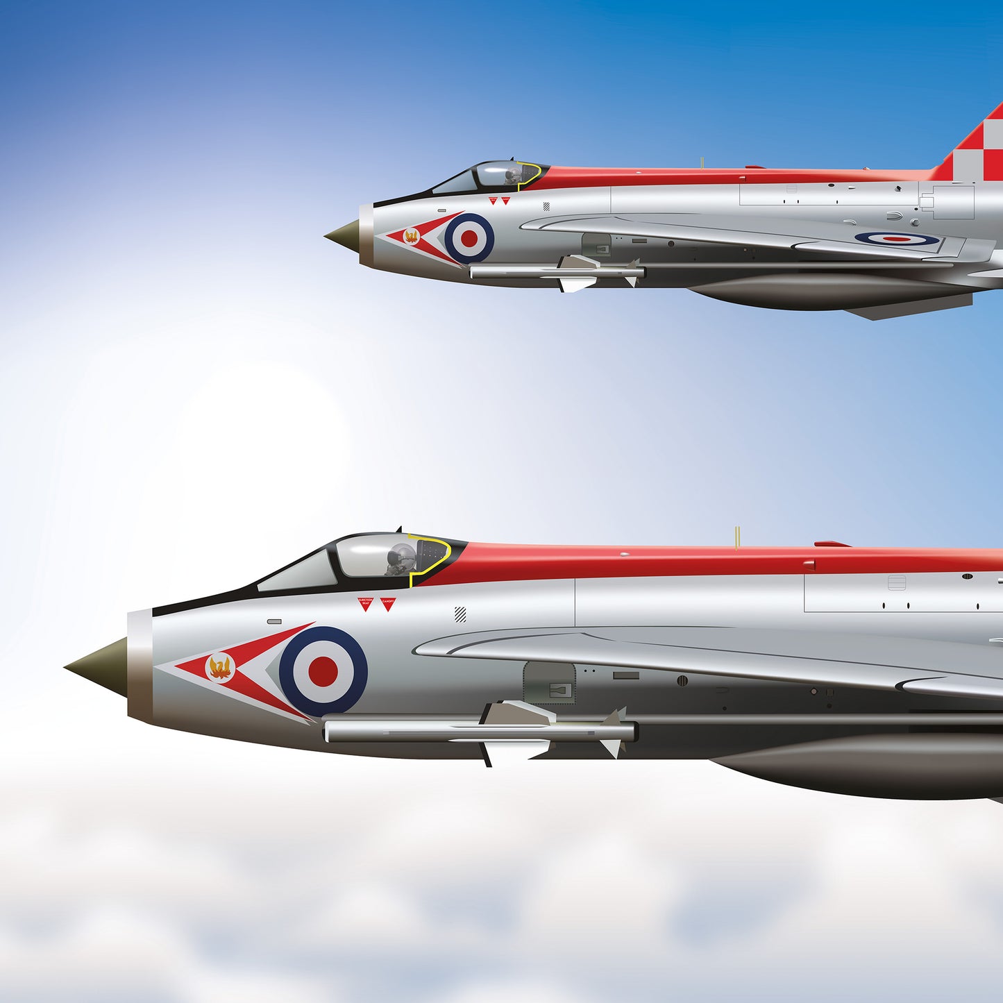 English Electric Lightning Fighter Jet Aircraft Poster Print