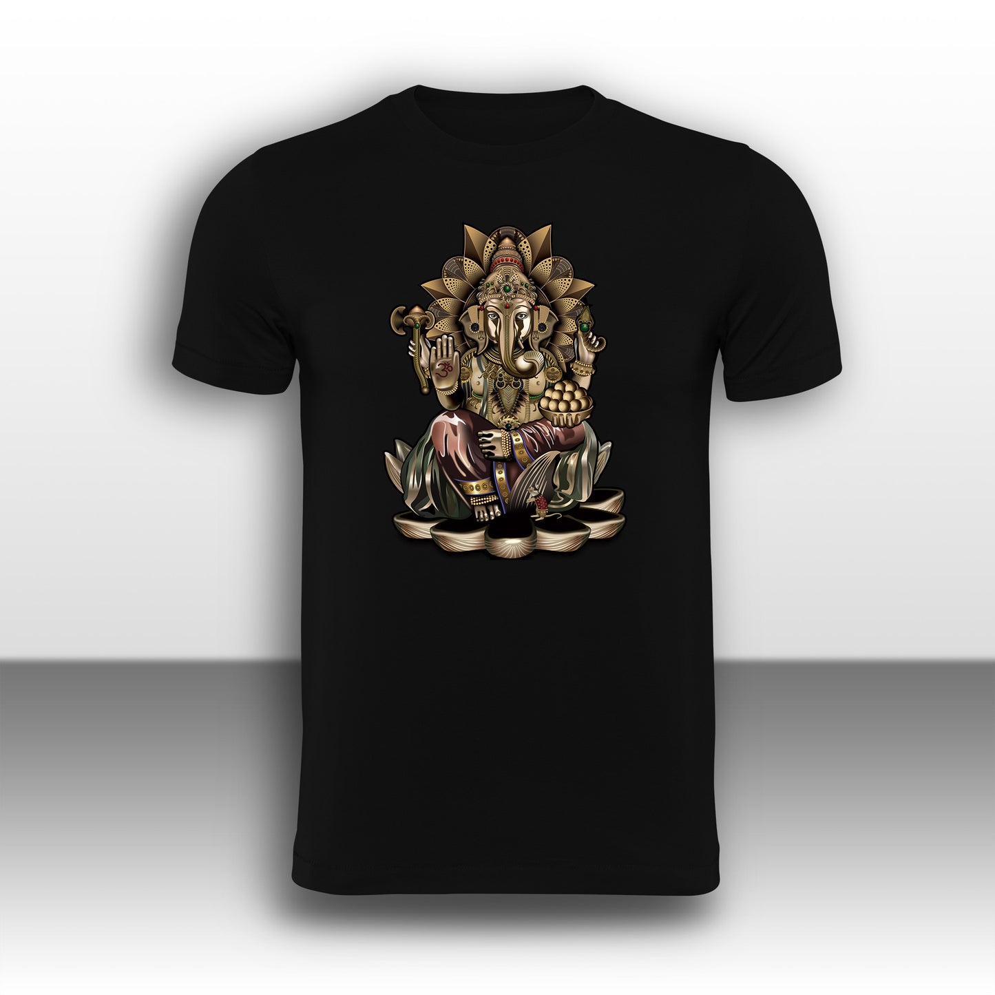 Lord Ganasha Gold T-Shirt - Hindu T-Shirt