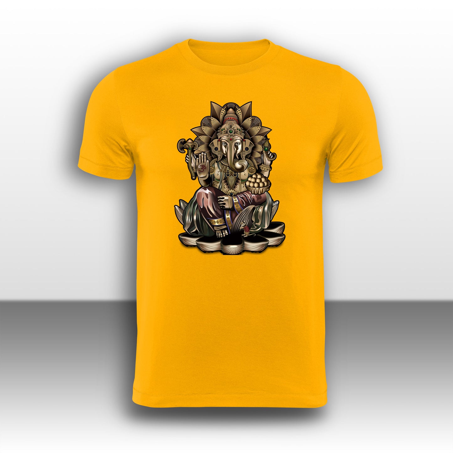 Lord Ganasha Gold T-Shirt - Hindu T-Shirt