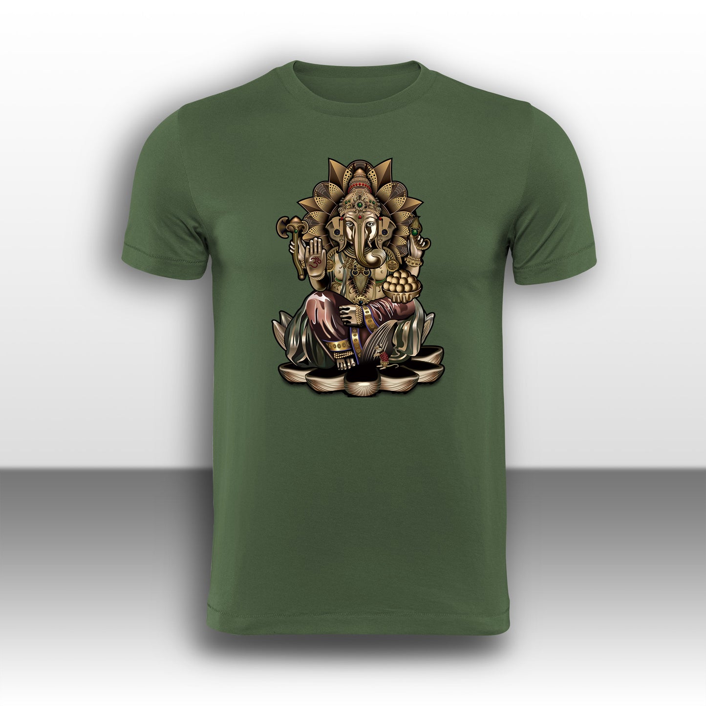Lord Ganasha Gold T-Shirt - Hindu T-Shirt